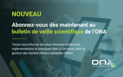 Nouveau : Un bulletin de veille scientifique pour l&rsquo;ONA