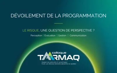 Dévoilement de la programmation du colloque TAARMAQ 