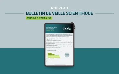 Nouveau bulletin de veille scientifique – Janvier à avril 2025