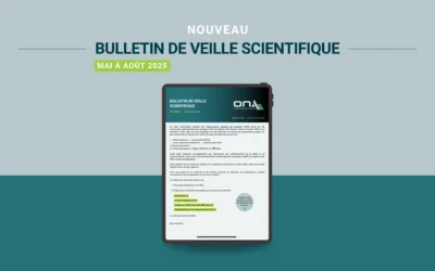 Nouveau bulletin de veille scientifique – Mai à août 2025
