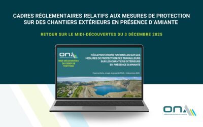 Midi-Découvertes du 3 décembre 2025｜Cadres réglementaires relatifs aux mesures de protection sur des chantiers extérieurs en présence d’amiante
