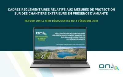 Midi-Découvertes du 3 décembre 2025｜Cadres réglementaires relatifs aux mesures de protection sur des chantiers extérieurs en présence d’amiante