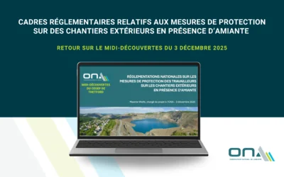 Midi-Découvertes du 3 décembre 2025｜Cadres réglementaires relatifs aux mesures de protection sur des chantiers extérieurs en présence d’amiante
