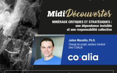Midi-Découvertes | Minéraux critiques et stratégiques : Une dépendance invisible et une responsabilité collective