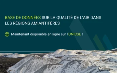 Base de données sur la qualité de l’air dans les régions amiantifères : Maintenant disponible en ligne.